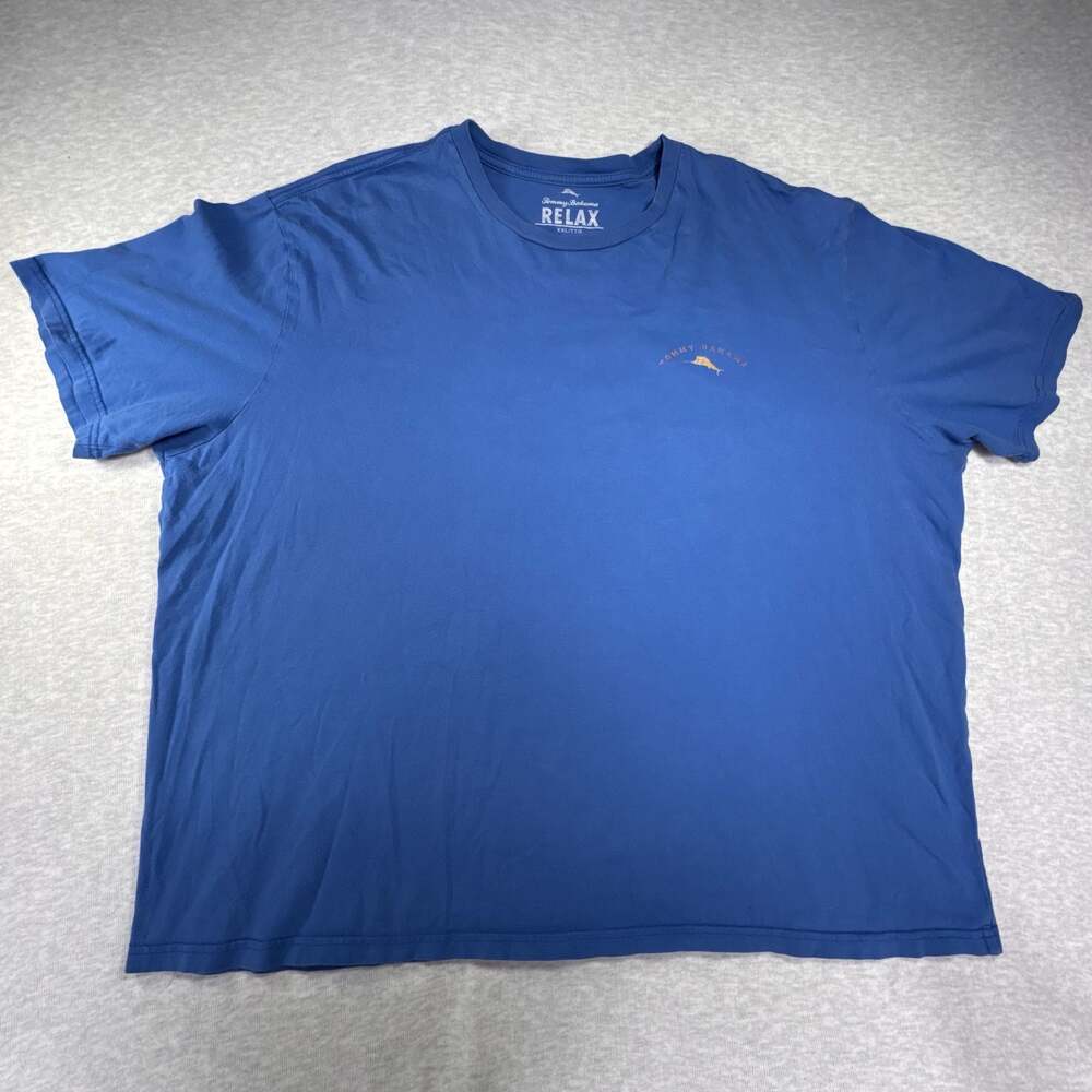Tommy Bahama Relax Keep Your Options Open Blue Graphic T-Shirt XXL